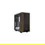 Be Quiet! PURE BASE 600 Mid-Tower PC Case Chasis Torre ATX con Ventana Lateral de Cristal Templado Naranja, USB 3.0, Silencioso