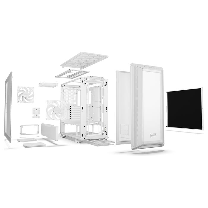 Be Quiet! Dark Base 701 White Mid-Tower Chasis para PC con Ventanas laterales