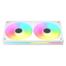 Cougar Unity240-FB CF-UN240RW-RGB Ventilador Líquido 240mm ARGB PWM Blanco - 2 Ventiladores Reversos de 120mm, FDB, 700-1600 RPM