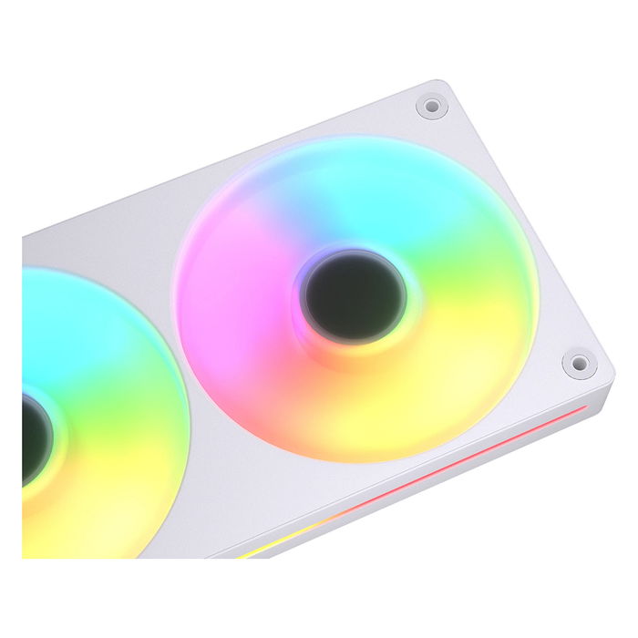 Cougar Unity240-FB CF-UN240RW-RGB Ventilador Líquido 240mm ARGB PWM Blanco - 2 Ventiladores Reversos de 120mm, FDB, 700-1600 RPM