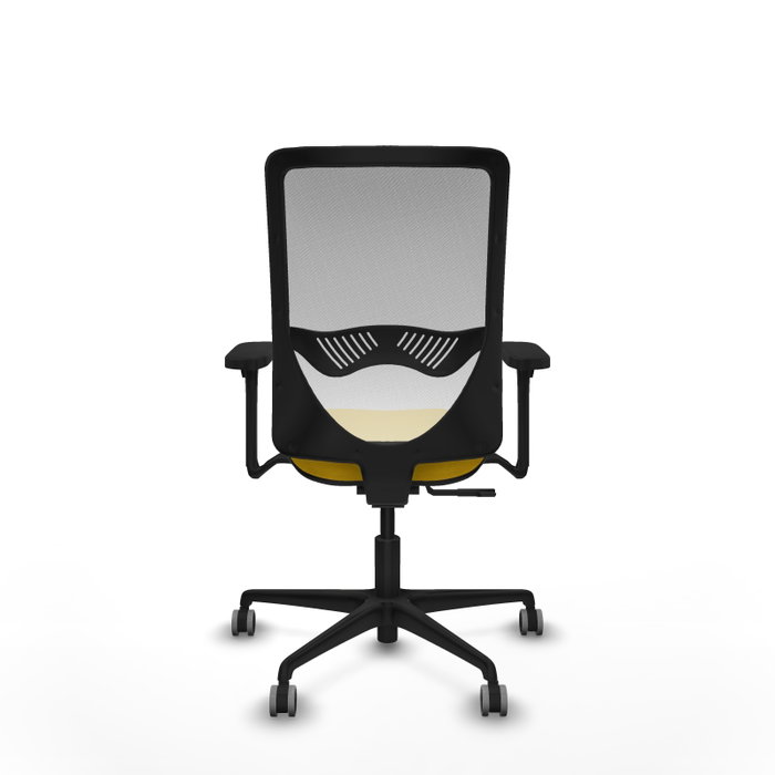 PIQUERAS Y CRESPO Silla de oficina Zulema con mecanismo Sincro, Amarillo y Blanco PIQUERAS Y CRESPO Silla de oficina Zulema con mecanismo Sincro, Amarillo y Blanco