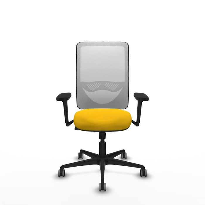 PIQUERAS Y CRESPO Silla de oficina Zulema con mecanismo Sincro, Amarillo y Blanco PIQUERAS Y CRESPO Silla de oficina Zulema con mecanismo Sincro, Amarillo y Blanco