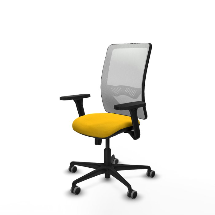 PIQUERAS Y CRESPO Silla de oficina Zulema con mecanismo Sincro, Amarillo y Blanco PIQUERAS Y CRESPO Silla de oficina Zulema con mecanismo Sincro, Amarillo y Blanco