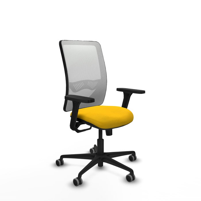 PIQUERAS Y CRESPO Silla de oficina Zulema con mecanismo Sincro, Amarillo y Blanco PIQUERAS Y CRESPO Silla de oficina Zulema con mecanismo Sincro, Amarillo y Blanco