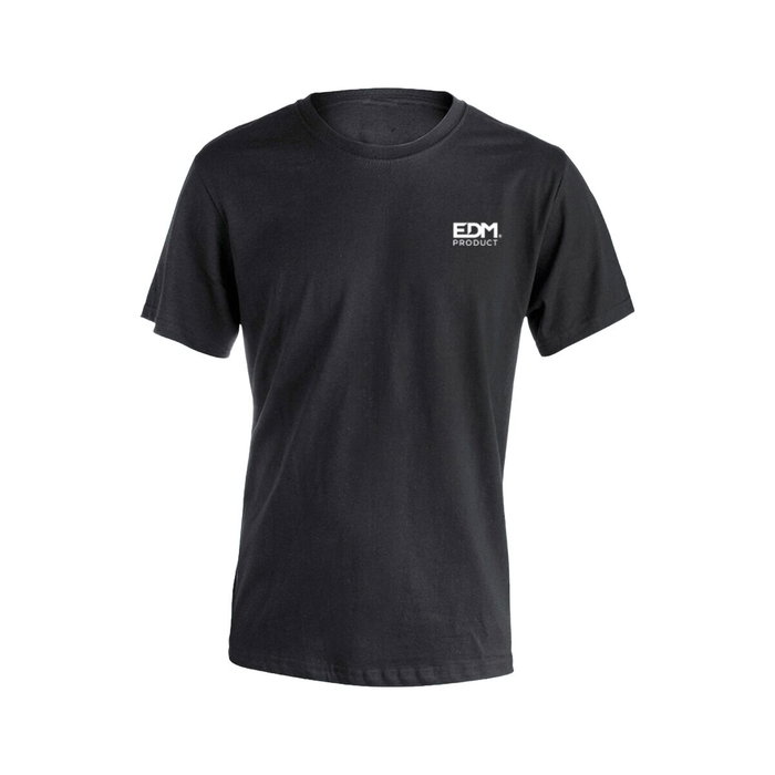 Edm Camiseta negra bordada manga corta talla XL Edm Camiseta negra bordada manga corta talla XL