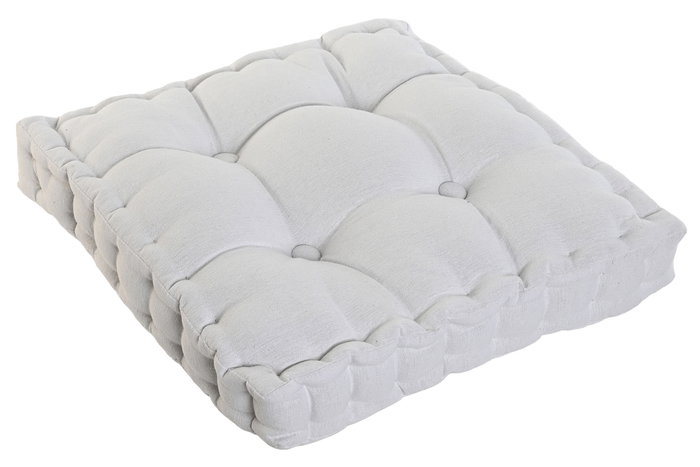 DKD Home Decor Cojín Urban Crudo 42 x 42 x 8 cm (2 Unidades) Algodón Poliéster