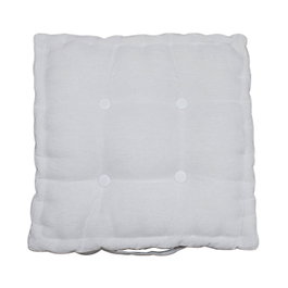 DKD Home Decor Pack de 2 Cojines de Algodón y Poliéster con Asa, Crudo