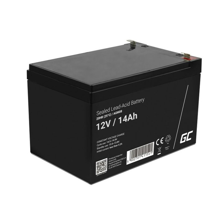 Green Cell AGM08 Batería recargable industrial 12V/14Ah Green Cell AGM08 Batería recargable industrial 12V/14Ah