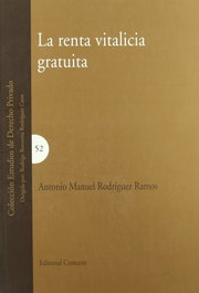 La renta vitalicia gratuita, Antonio Manuel Rodríguez Ramos - COMARES