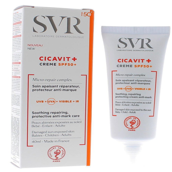 SVR CICAVIT+ crème SPF50+ 40 ml de Reparadora y Calmante anti-marcas