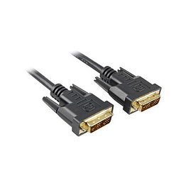 Sharkoon Cable DVI-D a DVI-D (18+1) de 3 metros, Negro