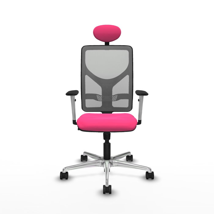 PIQUERAS Y CRESPO Silla de oficina Motilla con mecanismo Sincro, Rosa y Gris PIQUERAS Y CRESPO Silla de oficina Motilla con mecanismo Sincro, Rosa y Gris