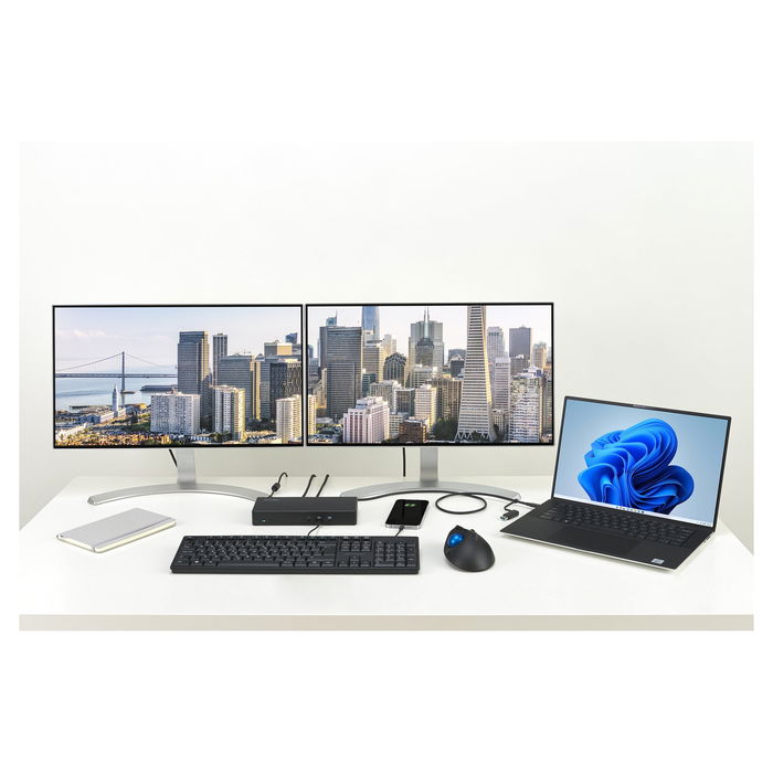 Kensington SD4781P Replicador de Puertos USB-C/A Dual 4K con Suministro de Potencia de 100W