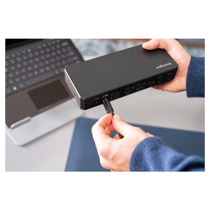 Kensington Estación de Acoplamiento USB-C con HDMI y DisplayPort, Negra, Referencia K33603EU
