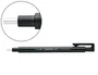 Tombow Mono Zero Portagomas con Clip, Goma Redonda 2,3 mm, Negro
