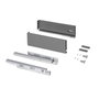 Emuca Kit de Cajón Exterior Protone 30kg Gris Antracita 400mm