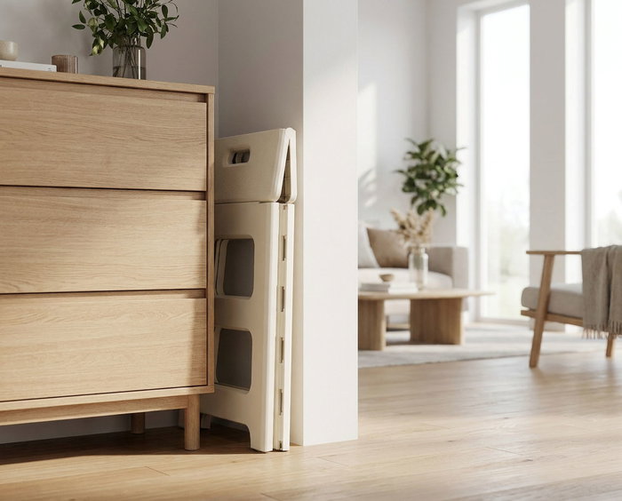 Confortime Taburete Plegable White 38x32x39.5cm