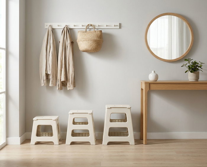 Confortime Taburete Plegable White 38x32x39.5cm