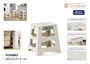 Confortime Taburete Plegable White 38x32x39.5cm
