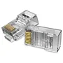 Vention IDDR0-10 Conector RJ-45 Cat.6 Macho Derecho, Policarbonato Transparente, Contactos Chapados en Oro, 10 Unidades