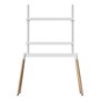 GEMBIRD Soporte para TV TVS-86F-01-W de hasta 86 pulgadas, Blanco, Madera