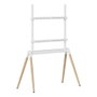 GEMBIRD Soporte para TV TVS-86F-01-W de hasta 86 pulgadas, Blanco, Madera