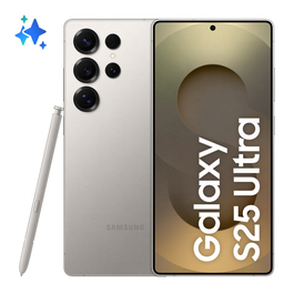 Samsung Galaxy S25 Ultra Smartphone, 6.9" Dynamic AMOLED 2X 120Hz, 512 GB 12 GB RAM, 5G, Snapdragon 8 Elite, 200 MP Cámara, 5000 mAh, Android 15, Gris Titanio