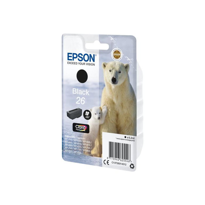 Epson Claria Premium Cartucho Negro 26 C13T26014012 Epson Claria Premium Cartucho Negro 26 C13T26014012