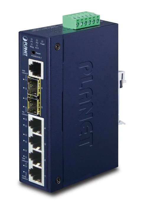 Planet IGS-5225-4T2S Switch Gestionado L2+ de 4 Puertos Gigabit y 2 SFP