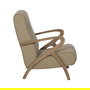 Sillón Natural-Beige Tejido-Madera 57 X 55 X 85 cm