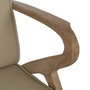 Sillón Natural-Beige Tejido-Madera 57 X 55 X 85 cm
