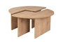Nordure Mesa de Café Moira Roble 90 cm