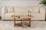 Nordure Mesa de Café Moira Roble 90 cm