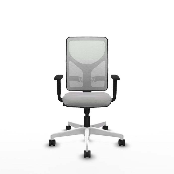 PIQUERAS Y CRESPO Silla de oficina Motilla con mecanismo Sincro Gris claro y Blanco PIQUERAS Y CRESPO Silla de oficina Motilla con mecanismo Sincro Gris claro y Blanco
