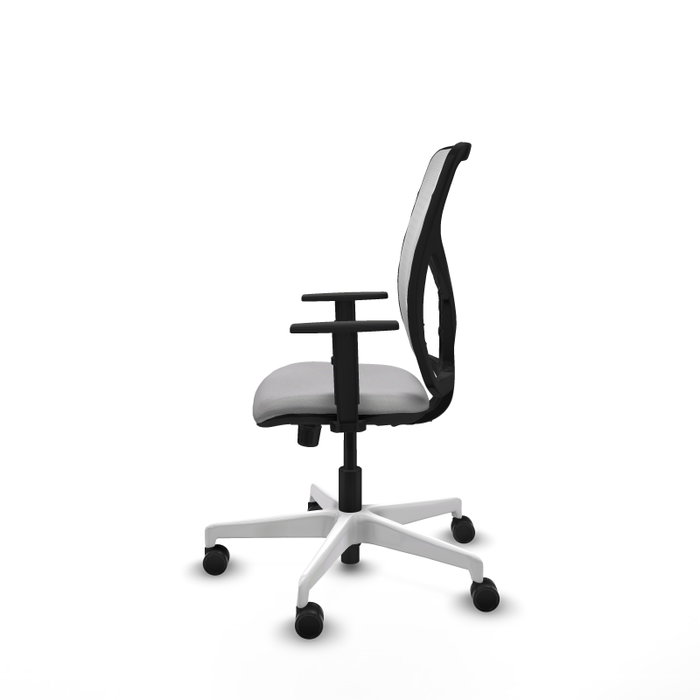 PIQUERAS Y CRESPO Silla de oficina Motilla con mecanismo Sincro Gris claro y Blanco PIQUERAS Y CRESPO Silla de oficina Motilla con mecanismo Sincro Gris claro y Blanco