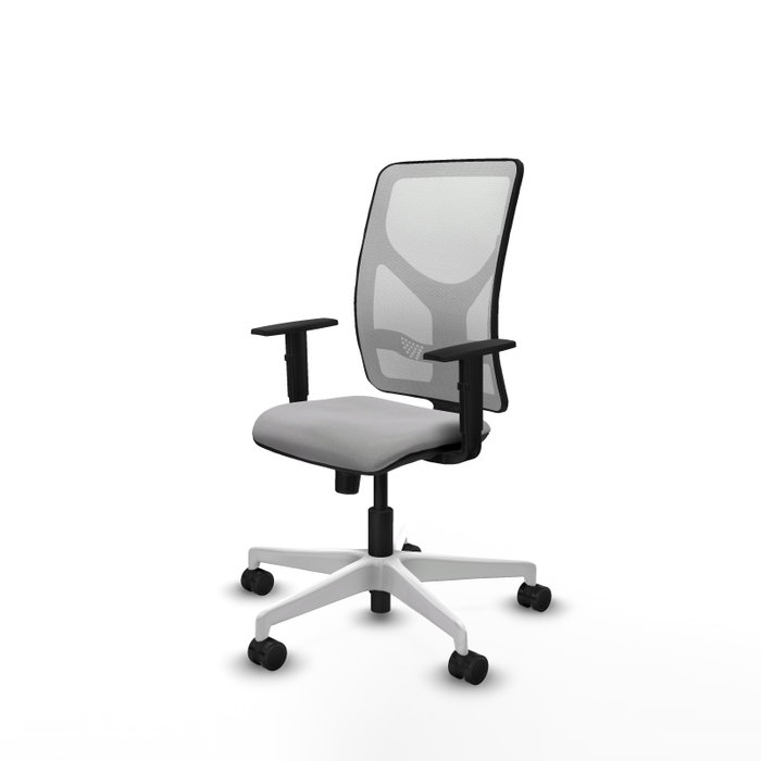 PIQUERAS Y CRESPO Silla de oficina Motilla con mecanismo Sincro Gris claro y Blanco PIQUERAS Y CRESPO Silla de oficina Motilla con mecanismo Sincro Gris claro y Blanco