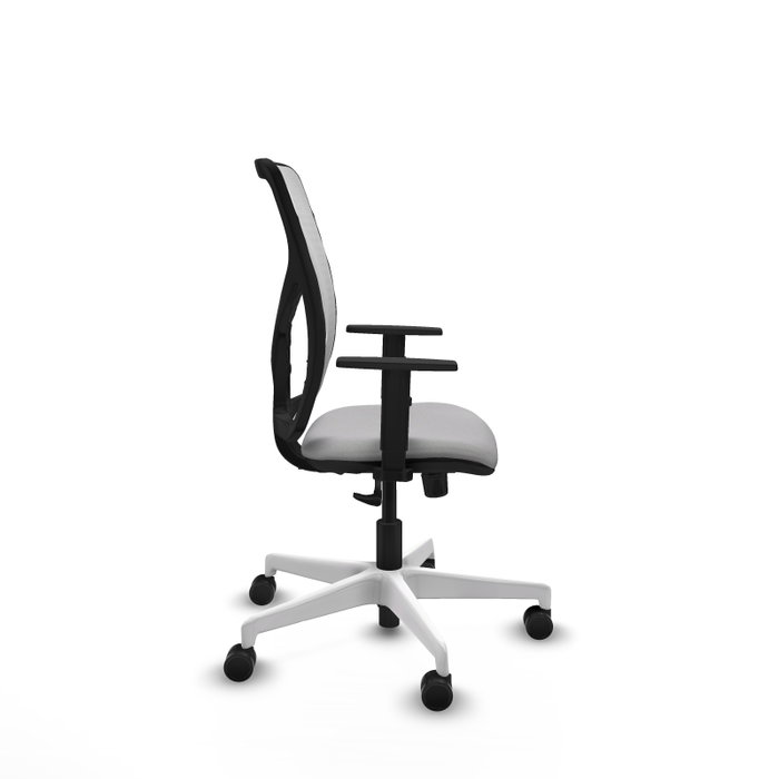 PIQUERAS Y CRESPO Silla de oficina Motilla con mecanismo Sincro Gris claro y Blanco PIQUERAS Y CRESPO Silla de oficina Motilla con mecanismo Sincro Gris claro y Blanco