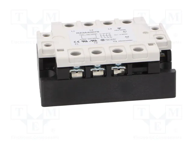 CARLO GAVAZZI RZ3A40D75 Relé de semiconductor trifásico 75A CARLO GAVAZZI RZ3A40D75 Relé de semiconductor trifásico 75A