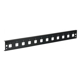 EFB Elektronik Panel frontal 12xE2000Duplex, E2000 Compact (RDM) versión recta negro
