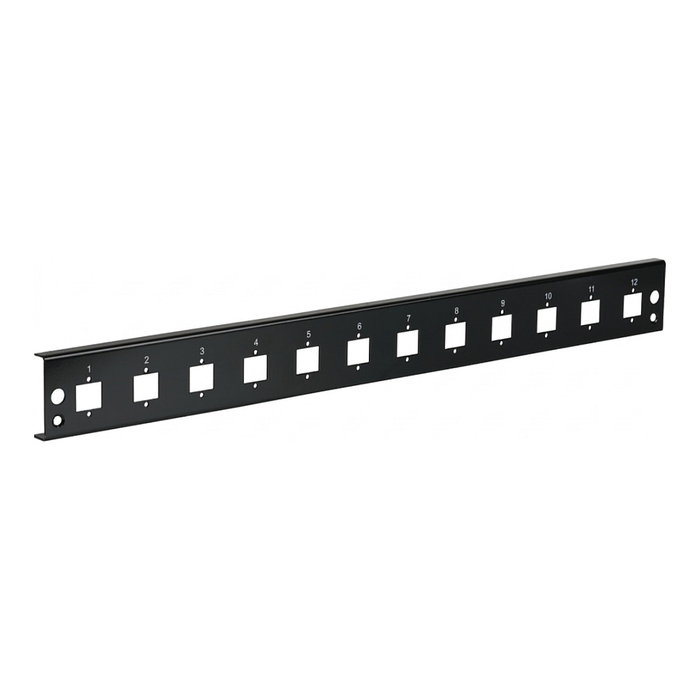 EFB Elektronik Panel frontal 12xE2000Duplex, E2000 Compact (RDM) versión recta negro EFB Elektronik Panel frontal 12xE2000Duplex, E2000 Compact (RDM) versión recta negro
