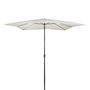 Color Baby Parasol Terraza 300 cm con Chimenea Mástil Aluminio 4,8 cm Color Crema