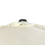Color Baby Parasol Terraza 300 cm con Chimenea Mástil Aluminio 4,8 cm Color Crema