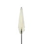 Color Baby Parasol Terraza 300 cm con Chimenea Mástil Aluminio 4,8 cm Color Crema