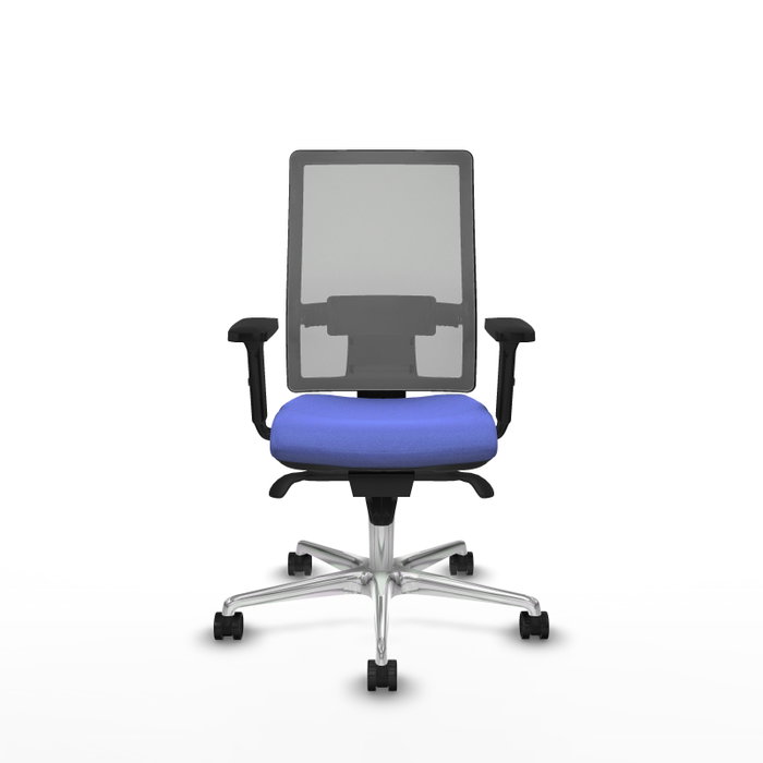 PIQUERAS Y CRESPO Silla de oficina Horna con mecanismo Sincro, Azul claro y Gris PIQUERAS Y CRESPO Silla de oficina Horna con mecanismo Sincro, Azul claro y Gris