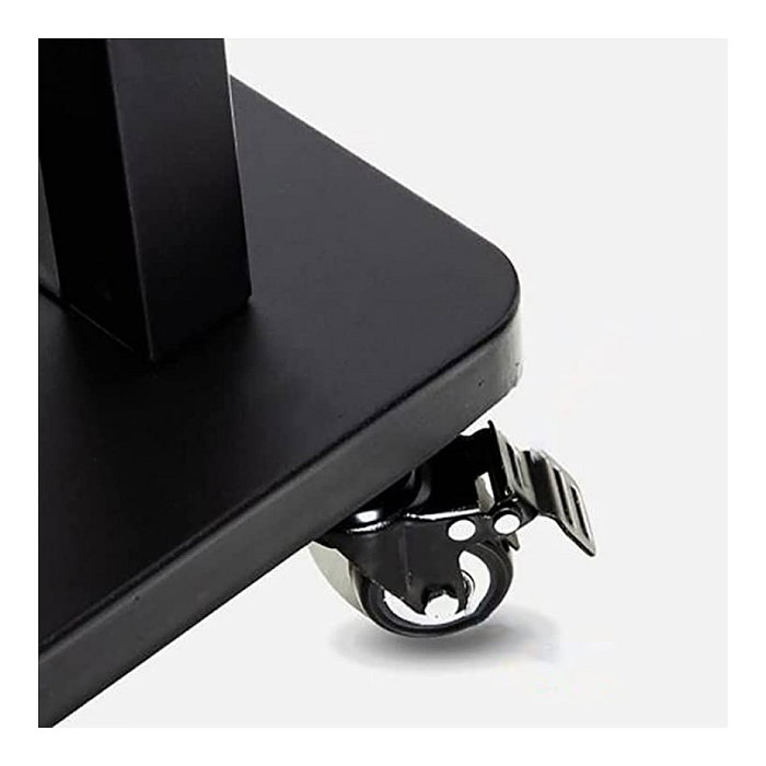 Techly ICA-TR30 Soporte de TV con Ruedas Multifunción, Piso, Hasta 150 kg y Pantallas de 55 pulgadas (139.7 cm) a 100 pulgadas (2.54 m), Color Negro