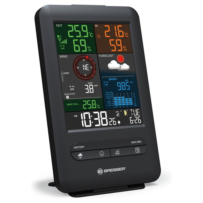 Bresser 5-in-1 Beaufort Estación Meteorológica de Exterior con Higrómetro, Termómetro y Barómetro Bresser 5-in-1 Beaufort Estación Meteorológica de Exterior con Higrómetro, Termómetro y Barómetro