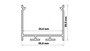 KIMERA Perfil Aluminio NORS Anodizado Negro con Difusor Opal, Tapones y Clips de Sujeción, 2,02 m
