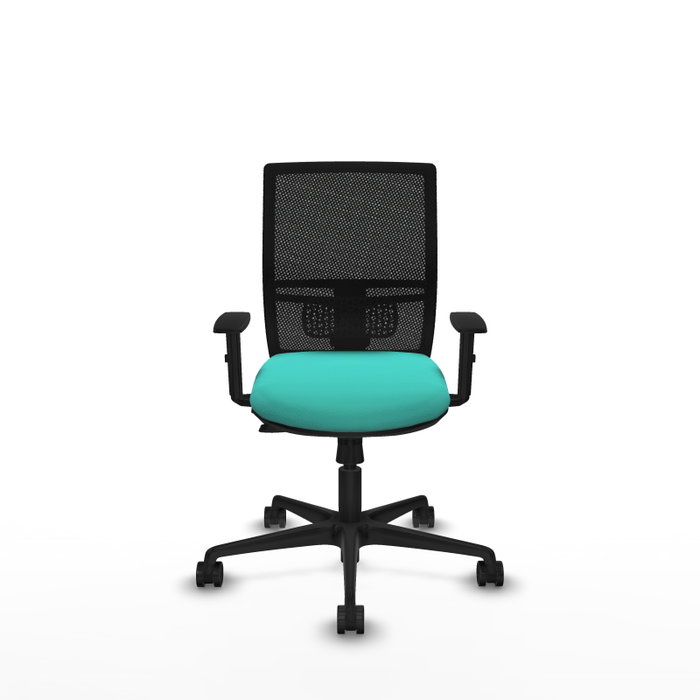 PIQUERAS Y CRESPO Silla de oficina Yunquera con mecanismo Sincro/Traslack, Turquesa y Negro PIQUERAS Y CRESPO Silla de oficina Yunquera con mecanismo Sincro/Traslack, Turquesa y Negro