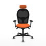PIQUERAS Y CRESPO Silla de oficina Jorquera Naranja y Negro
