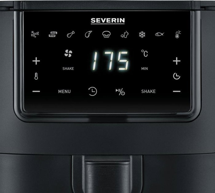 Severin Freidora de aire FR 2461, 4 l, Negro